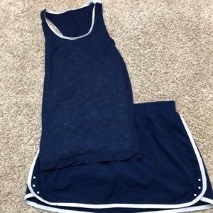 Fabletics reversible outfit - skirt L/top M